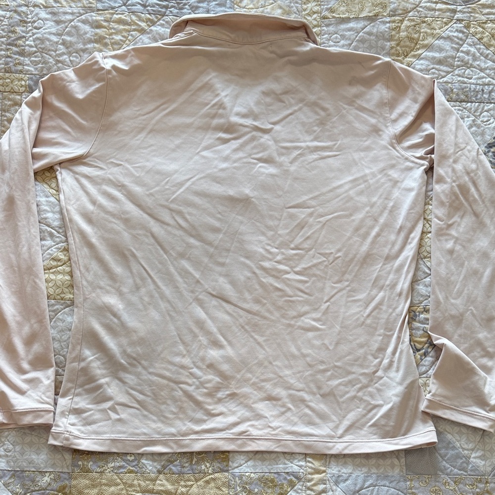 Nike Golf Dri-Fit Women’s Pink/Cream Long Sleeve Shirt - Picture 7 of 8
